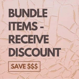 Bundle items to save! ✨✨